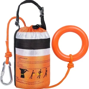 Water Rescue Throw Bag - 3/10 Inch Rope with 50FT /70FT/100FT Length Up to 1900lbs Tensile Strength Throwable Flotation Device - Emergency Safety Equipment for Kayak Raft Boat
