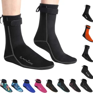 Water Socks Neoprene Socks Beach Booties 3mm 5mm Anti-Slip Wetsuit Footwear Fin Swim Sand Proof Socks