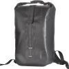 Waterproof Backpack for Men and Women - 25L Roll-Top Closure Backpack for Motorcycle, Kayaking, Rafting, Boating, Beach (Black)