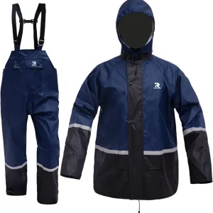 Waterproof Breathable Suits for Men - Durable Oxford Rain Jacket Coat With Pants