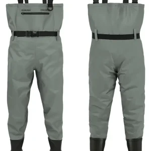 Waterproof Fishing Waders for Men Women| 2-Ply Nylon/PVC Chest Wader with Boots for Duck Hunting & Fly Fishing| Lightweight Bootfoot Waders
