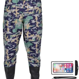 Waterproof Fishing Waist Waders Pants with Boots for Men and Women for Fishing Hunting outdoors