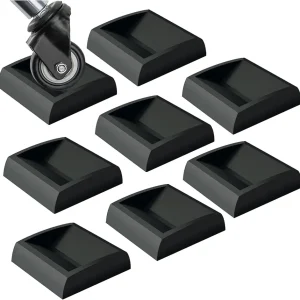WELLGO Bed Stoppers & Furniture Cups 8pack 2"x2" - Premium Silicone Casters Furniture Wheel Stoppers fit All Wheels of Furniture, Sofa Bed Chairs-Made up of Solid Silicone Prevents Scratches