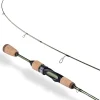 Wild Streams Ultralight Fishing Rod 2 PCS Trout Rod Crappie Spinning Rod Panfish Rods Micro Fishing Rod Green Carbon Fiber Blank Cork Handle Beginners Fishing Rod 5�6�/6�/6�6�/7�