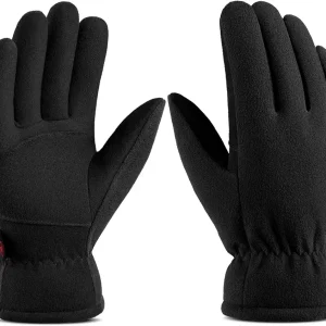 Winter Gloves for Men Women: -20�F Thermal Warm Deerskin Polar Fleece Cotton Glove