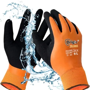 Winter Work Gloves for Men, Waterproof Work Gloves for Cold Weather, Insulated Freezer Gloves, Keep Working at 0?/32?