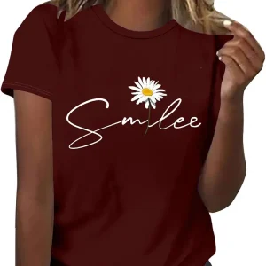 Women Animal Graphic Tee Top Dragonfly Tshirt Tops Funny Cute Short Sleeve Tunic Shirt 2023 Spring Blouse Gift Shirts