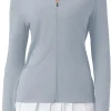 Women UPF 50+ Sun Protection Jackets Long Sleeve Hoodie Lightweight Sun Shirts Hiking Outdoor Clothing with Pockets