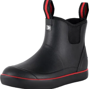 Women's Ankle Rain Boots, Rubber Fishing Deck Boots, Anti-slip Short Waterproof Shoes for Outdoor Fishing, Boating, Size 6-11