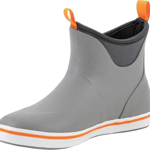 Women's Ankle Rain Boots, Waterproof Rubber Deck Boots, Short Garden Shoes Non Slip