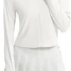 Womens Athletic Jacket UPF 50+ Lightweight Soft Full Zip Up Long Sleeve Shirts Hiking Outdoor Workout Jakcets