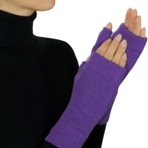 Womens cashmere fingerless mitts