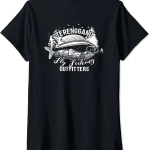 Womens Fish Malaysia with Terengganu Fly Fishing Outfitters V-Neck T-Shirt