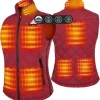 Women`s Heated Vest, Size Adjustable 7.4V Electric Warm Vest with Battery Pack�