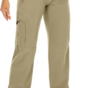 Womens Hiking Pants Quick Dry UPF 50 Lightweight Travel Golf Cargo Safari Pants Zipper Pockets