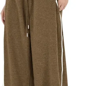Womens Joggers Pants Drawstring Striped Elastic Waisted Sweatpant with Pockets Casual Active Running Sports Trousers