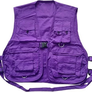 Women's Outdoor Fishing Safari Buckle Vest Multi-pocket Photography Vest