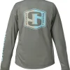 Women�s Prime Long Sleeve UPF 50+ Fishing Shirt, Mud