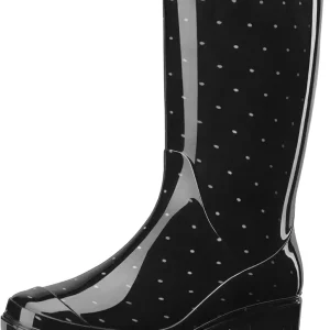 Women's Rain Boots Waterproof Mid Calf Garden Boots for Women