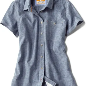 Women's Short-Sleeved Tech Chambray Work Shirt