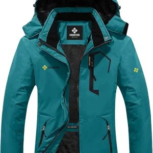 Women's Ski Snow Jacket Warm Winter Waterproof Coat Snowboard Rain Jacket Hooded Windproof Windbreaker