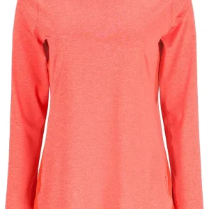 Women�s Solarflex Fishing Hoody Shirt with UPF 50 - Watermelon Heather - XX-Large