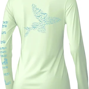 Womens UPF 50+ Fishing Shirts Sun Protection Long Sleeve T-Shirt