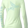 Womens UPF 50+ Fishing Shirts Sun Protection Long Sleeve T-Shirt