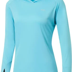 Women's UPF 50+ Sun Protection Hoodie SPF Shirt Long Sleeve Hiking Fishing Outdoor Shirt Lightweight Hoodie