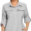 Women's UPF 50+ UV Sun Protection Safari Shirt, Long Sleeve Outdoor Cool Quick Dry Fishing Hiking Gardening Shirts