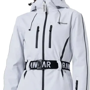 Women's Waterproof Ski Jackets Outdoor Warm Windproof Snow Jacket Mountain Snowboard Hooded Raincoat with Belts