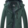 Womens Winter Coats Waterproof Ski Jacket Warm Snow Jackets Windproof Windbreaker Hooded Raincoat