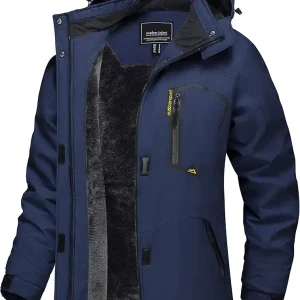 Women's Winter Jacket Waterproof Ski Jacket Hooded Fleece Lined Warm Snow Coat Mountain Windproof Rain Windbreaker