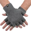 Wool Knit Fingerless Gloves - Super Soft Merino Wool - Made in the USA - Large