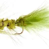 Wooly Bugger Olive Assortment 1 Dozen Trout Fishing Flies, Pack of 12