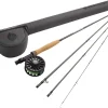 Wrangler Fly Fishing Kit, Medium Fast Action Rod, Crosswater Reel, Fly Line, Leader, & Carrying Case