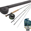 Wrangler Salmon Fly Fishing Kit and Rio Products Powerflex Tippet Head Gate 2X, 3X, 4X, 5X, 6X Bundle
