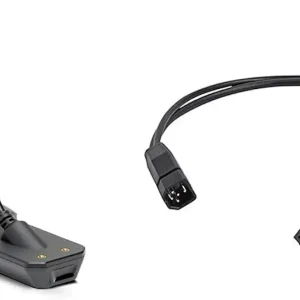 XM 9 HW MSI T HELIX (MEGA Side Imaging+, Down Imaging+) Transom Mount Transducer Bundle | Humminbird 9 M SIDB Y 9-Pin Side Imaging Dual Beam Splitter Cable