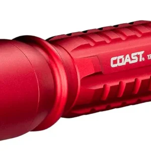 XP11R 2600 Lumen USB-C Rechargeable LED Flashlight with Slide Focus�?and Pure Beam� Focusing Optic, 4 Light Modes, Red