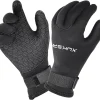 XUKER Water Gloves, 3mm & 5mm Neoprene Five Finger Warm Wetsuit Winter Gloves for Scuba Diving Snorkeling Surfing