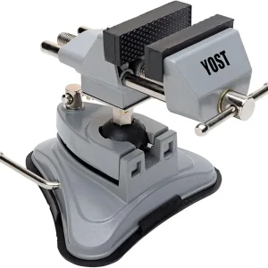 Yost Tools Yost V-275 Portable Vacuum Base Vise, Pivots Multi-Angle, 2.75� Jaw Width, (1 Pack), Silver