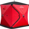Your Choice Pop Up 3-4 Person Ice Fishing Shelter, Fully Insulated Ice Fishing Shelter, with Insulated Layer to Windproof and Warm Ice Fishing Tent, Function Upgrades Ice Fishing Gear and Equipment