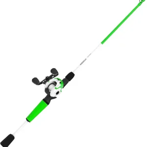 Zebco Roam Baitcast Reel and Fishing Rod Combo, 6-Foot 6-Inch 2-Piece Medium-Heavy Power, Fast Action Rod, DynaMag Cast Control, 6.1:1 Gear Ratio, 12-Pound Line