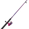 Zebco Splash Junior Spinning Reel and Fishing Rod Combo, 4-Foot 2-Piece Fishing Pole, Size 10 Reel, Changeable Right- or Left-Hand Retrieve, Pre-Spooled with 6-Pound Zebco Line