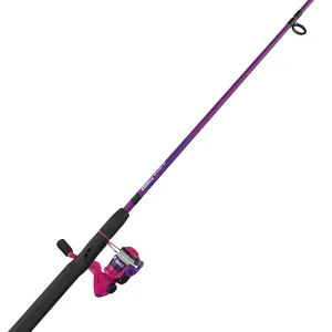 Zebco Splash Junior Spinning Reel and Fishing Rod Combo, 4-Foot 2-Piece Fishing Pole, Size 10 Reel, Changeable Right- or Left-Hand Retrieve, Pre-Spooled with 6-Pound Zebco Line