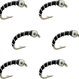 Zebra Midge Nymph Fly - Wet Fly Fishing Flies for Trout, Bluegill, and Other Panfish