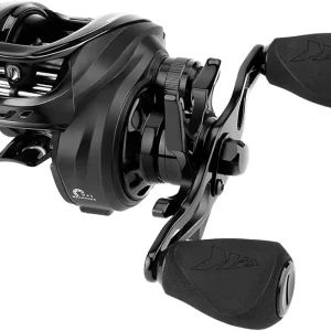 Zephyr Baitcasting Fishing Reel, Halo XII Magnetic Braking System Baitcaster Reel, 7+1 Double Shielded Stainless Steel BB, 7.2:1 High-Speed Gear Ratio, DTCC Line Guide, 18lb Triple Disc Carbon Fiber Drag