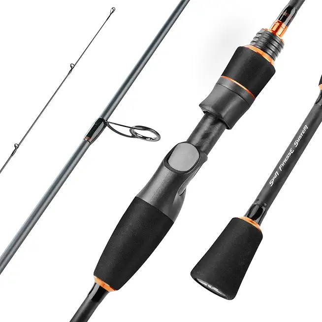 Zephyr Spin and Bait Finesse Fishing Rod, Lightweight Casting & Spinning Rods, IM6 Graphite Blanks, Cast Lure Down to 1/64oz, Zirconia Ring, Split Reel Seat, EVA Handle, Alignment Marker