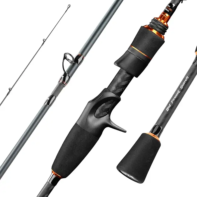 Zephyr Spin and Bait Finesse Fishing Rod, Lightweight Casting & Spinning Rods, IM6 Graphite Blanks, Cast Lure Down to 1/64oz, Zirconia Ring, Split Reel Seat, EVA Handle, Alignment Marker