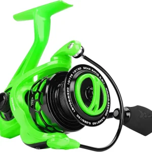 Zephyr Spinning Reel� 5.6oz - Size 500 is Perfect for Ultralight/Ice Fishing,7+1/6+1BB Smooth Powerful Fishing Reel, Fresh & Saltwater Fishing Reel, Oversized Stainless Steel Main Shaft-Green
